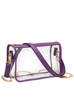 Women's Clear Rectangle Stadium Concert Crossbody Bag