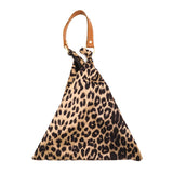 Collins Leopard Print Triangle Top Handle Shoulder Handbag