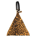 Collins Leopard Print Triangle Top Handle Shoulder Handbag