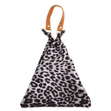 Collins Leopard Print Triangle Top Handle Shoulder Handbag