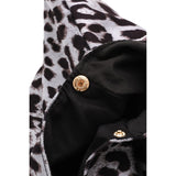 Collins Leopard Print Triangle Top Handle Shoulder Handbag