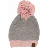 Color Block Knitted Sherpa Pom C.C Beanie