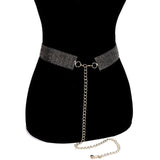 Crystal Accented Rhinestone Pave Embellished Belt