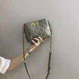 Mini crossbody purse women, spring and summer women's bags popular fashion versatile diamond chain crossbody bag,