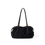 Summer contrasting shoulder bag women, versatile commuter large capacity Boston bag, top handle purse, hobo shoulder purse