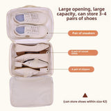 Double-layer partition shoe storage bag, outdoor travel travel supplies shoe bag, sports fitness waterproof shoe storage bag