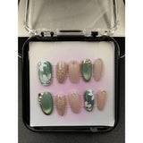 1050- Handmade press on nails fake nails removable Handmade Drawing Nails