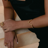 Danielle Sculptural Gold Bracelet