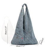 Washed denim hobo bag, shoulder shoulder bag, large capacity tote shoulder bag, handbag versatile