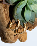 Sabrina Abstract Small Hoop Earrings