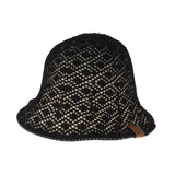 Diamond Lace Knitted Reversible C.C Cloche Bucket Hat