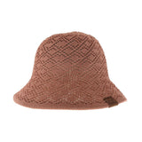 Diamond Lace Knitted Reversible C.C Cloche Bucket Hat