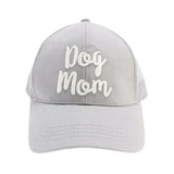 Dog Mom Embroidered Mesh Back High Ponytail C.C Ball Cap