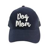 Dog Mom Embroidered Mesh Back High Ponytail C.C Ball Cap
