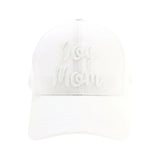 Dog Mom Embroidered Mesh Back High Ponytail C.C Ball Cap