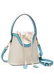 Drawstring Satchel Canvas Crossbody Bucket Bag