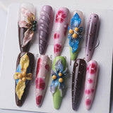 1065 Handmade Nail Wear Nail Art Reusable Press on Nails False Nails