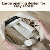 PU waterproof cosmetic bag, large capacity portable travel bag, travel makeup bag, Makeup bag organizers, Makeup bags small