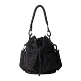 Oxford cloth pleated shoulder bag, bag women's leisure commuter hobo bag, large capacity Crossbody bag, bucket bag