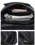 Trendy Men's Retro Backpack Trendy Cover Travel Business Bag Soft Leather Men's Backpack MB21080303