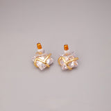 5A Gemstone Gold Plated Earrings