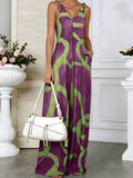 Floral Print Sleeveless Wide-Leg Jumpsuit