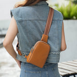 Unisex Small Chest Bag – Stylish Soft PU Crossbody Chest Purse & Fanny Pack for Everyday Use