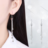 Long Beaded Fringe Earrings