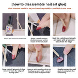 1064 Handmade Nail Wear Nail Art Reusable Press on Nails False Nails