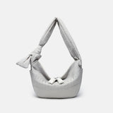 Elegant Folded Hobo Bag Ladies - Lightweight Large Capacity Shoulder Bag & Casual Cloth Crossbody Bag