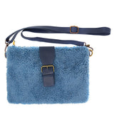 Fashionable Sherpa Fleece Belt Crossbody Bag