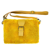 Fashionable Sherpa Fleece Belt Crossbody Bag