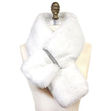 Faux Fur Bling Pull Through Scarf