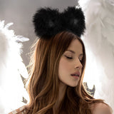 Faux Fur Cat Ears Headband