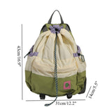 Lightweight backpack for women, large-capacity outdoor travel computer schoolbag, bundle drawstring sports mountaineering backpack for men