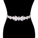 Floral Sash Ribbon Bridal Wedding Belt Headband