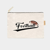 Football Message Cotton Canvas Eco Pouch Bag