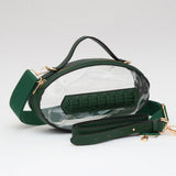 Football Shaped Transparent Crossbody Bag