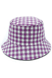 GINGHAM REVERSIBLE BUCKET HAT