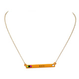 Halloween Boo Bar Cube Resin Pendant Necklace Earring Set