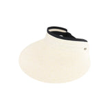 Heather Straw Visor C.C Sun Hat