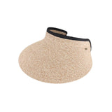 Heather Straw Visor C.C Sun Hat