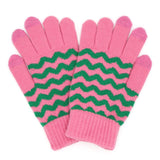 Holiday Chevron Pattern Smart Touch Winter Gloves