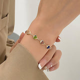 Colorful Geometric Heart Candy Jewelry Set