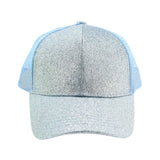 Kids Glitter High Ponytail C.C Ball Cap
