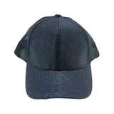 Kids Glitter High Ponytail C.C Ball Cap