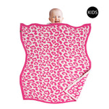 Kids Leopard Pattern Animal Print Soft Cozy Blanket