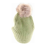 Knitted Brim C.C Beanie with Pom