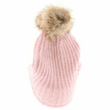 Knitted Brim C.C Beanie with Pom