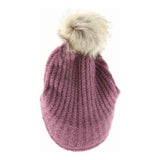 Knitted Brim C.C Beanie with Pom